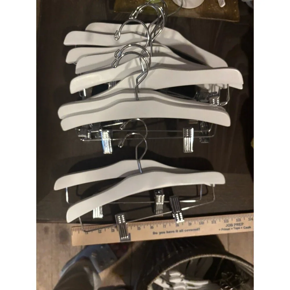 Kids Wooden Hangers - White- Lot 11